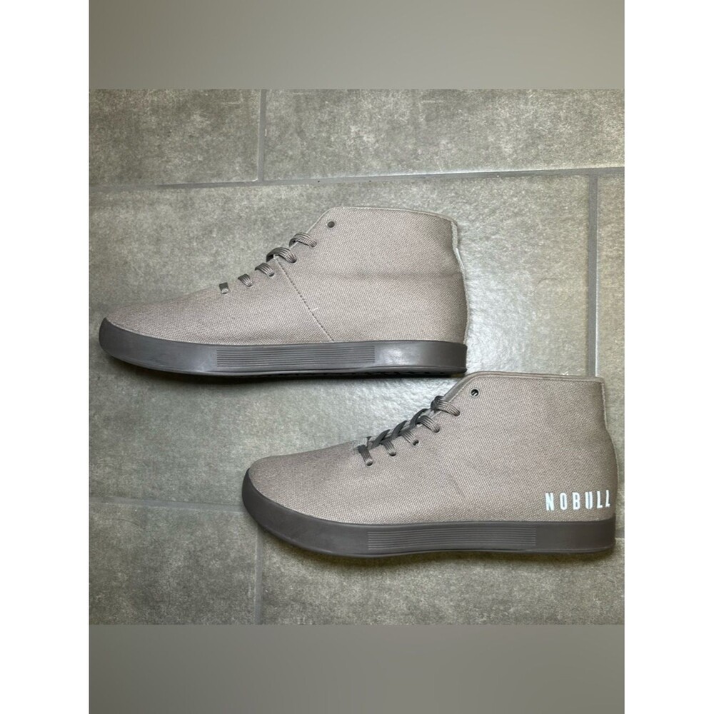 NOBULL Neutral Mid Canvas Trainers Lace Up Athletic Sneakers Men’s Shoe Size 11 - Picture 6 of 10